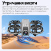Квадрокоптер XKJ K100 MAX MINI — складаний міні-дрон з HD-камерою, FPV, Optical Flow, повним захистом пропелерів, пультом з екраном 3.15″, до 10 хвилин польоту, дальністю до 80 м, сірий